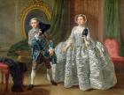 David Garrick and Mrs Pritchard in 'The Suspicious Husband' by Benjamin Hoadley (1676-1761) 1747 (oil on canvas)