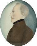 Miniature of “Colonel Gustafsson” former Gustav IV Adolf King of Sweden, c.1830 (watercolour on paper)