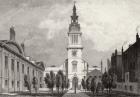 Christ Church and part of Christ's Hospital, 1831 (engraving)