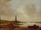 View from Rhenen (from the West) (oil on panel)