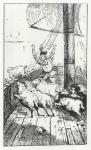 Panurge's sheep, illustration from 'Gargantua and Pantagruel', by François Rabelais (engraving)