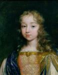 Portrait of Louis XIV as a child (oil on canvas)