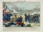 Defeat of the Rebels Entrenched in the Cemetery of Pere Lachaise and on Chaumont Hill, 1871 (colour engraving)