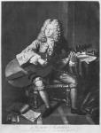 Marin Marais, 1704 (engraving) (b/w photo)