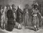 The King says 'We leave' before going to his Execution, 21 January 1793, from 'Histoire de la Revolution Francaise' by Louis Blanc (1811-82) (engraving)