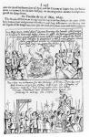 Chronicle of significant events during the English Civil War (engraving) (b/w photo)