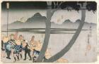 Number 2: Hodogaya, Totsuka, Fujisawa and Hiratsuka Stations, from 'Famous Views of the Fifty-three Stations of the Tokaido', pub. by Tsuru-ya Kihei and Tsuta-ya Kichizo, c.1835 (colour woodblock print)