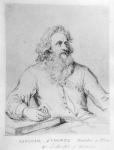 Abraham Symonds, after a portrait by Sir Godfrey Kneller (pen & ink and wash on paper)