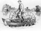 The Cycle in Use on the Water, c.1870-90 (engraving)