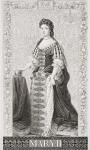 Queen Mary II (1662-94) from `Illustrations of English and Scottish History' Volume II (engraving)