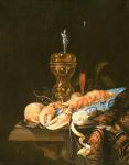 A Still Life with a Lobster in a Delft Bowl (oil)
