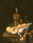 A Still Life with a Lobster in a Delft Bowl (oil)