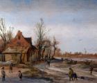 Winter Landscape, 1623 (oil on panel)