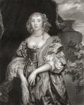 Portrait of Anne Carre, Countess of Bedford (1620-84), from 'Lodge's British Portraits', 1823 (litho)