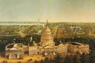 Washington, view of the city c.1868 (colour litho)