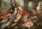 The Fish Market (oil on canvas)