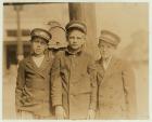 Messenger boys in Jacksonville, Florida, 1913 (b/w photo)