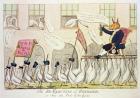 The Re-Electing of Reynard, or Fox the Pride of the Geese, 1783 (hand-coloured engraving)