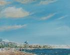 Cannes Sea Front, 2014, (acrylic on canvas board)