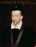 Portrait of Henri III (1551-89) (oil on panel)