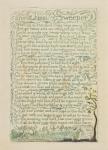 The Chimney Sweeper, plate 9 recto from 'Songs of Innocence', 1789 (hand-coloured relief etching with w/c on paper)