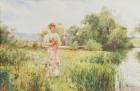 By the River, 1896 (w/c on paper)
