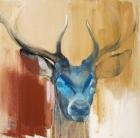 Mask (young stag), 2014, (oil on canvas)