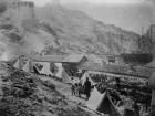 The Port at Balaklava during the Crimean War, c.1855 (b/w photo)