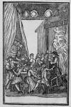 The Harvest Supper, from the Roxburghe Ballads (woodcut) (b/w photo)