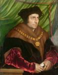 Portrait of Sir Thomas More (1478-1535) (oil on panel)