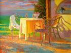 Evening Terrace, 2003 (oil on board)