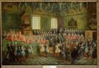 Bed of Justice Held in the Parliament at the Majority of Louis XV (1710-74), 22nd February 1723 (oil on canvas)