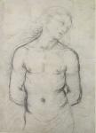 Saint Sebastian, 1499-1500 (black chalk on white paper)