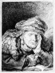 An Old Woman Sleeping, etched by Francesco Novelli, c.1790 (etching)