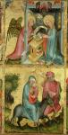 The Annunciation and the Flight into Egypt, from the Buxtehude Altar, 1400-10 (tempera on panel)