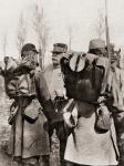 Marshal Joseph Jacques Césaire Joffre inspecting his troops, from 'The Illustrated War News', 1915 (b/w photo)