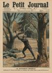 Imperial Woodcutter, Wilhelm II enjoying his leisure time by cutting trees in the park of Sanssouci, front cover illustration from 'Le Petit Journal', supplement illustre, 8th February 1914 (colour litho)