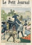 Popular protest against Joseph Reinach (1856-1921) from 'Le Petit Journal', 15th July 1900 (coloured engraving)