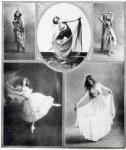 Five Ballet Dancers (b/w photo)