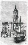 Malaga Cathedral, Spain, mid-1800s (engraving)