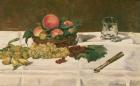 Still Life: Fruit on a Table, 1864 (oil on canvas)