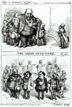 Cartoons featuring William Marcy 'Boss' Tweed, James Ingersoll and George Miller, from 'Harper's Weekly', 19th August, 1872 (engraving) (b/w photo)