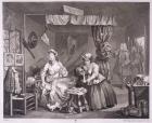 A Harlot's Progress, plate III, from 'The Original and Genuine Works of William Hogarth', published in London, 1820-22 (engraving)