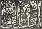 The Fall of Adam and Eve, from 'A Catalogue of a Collection of Engravings, Etchings and Woodcuts', by Richard Fisher, published 1879 (litho)