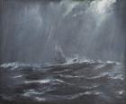 Gneisenau in a Storm North Sea 1940, 2006, (Oil On Canvas)