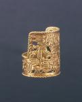 Puebla-style ring, from Oaxaca State, Mexico, 1250-1521 (gold)