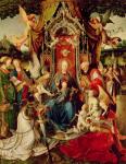 Madonna and Child and Saints, 16th century, (triptych)