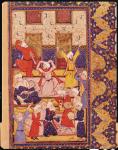 Fol.5r Initiation dance, from a book of poems by Hafiz Shirazi (c.1325-c.1388) (gouache on paper)