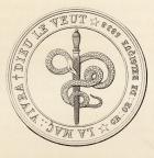Masonic seal, from 'The History of Freemasonry, volume III', published by Thomas C. Jack, London, 1883 (litho)