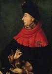 John the Fearless (1371-1419) Duke of Burgundy (oil on panel)